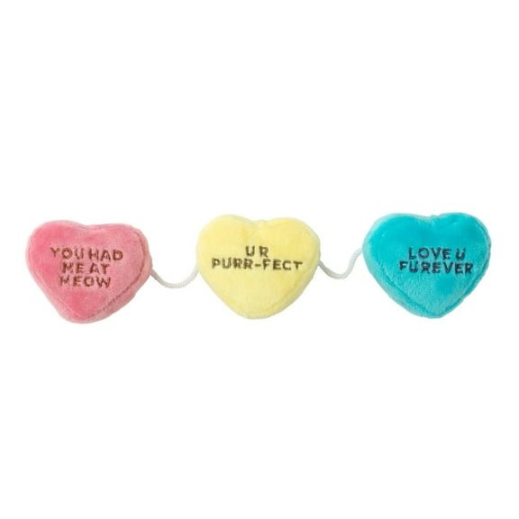 FuzzYard Candy Hearts on a String Catnip Cat toy