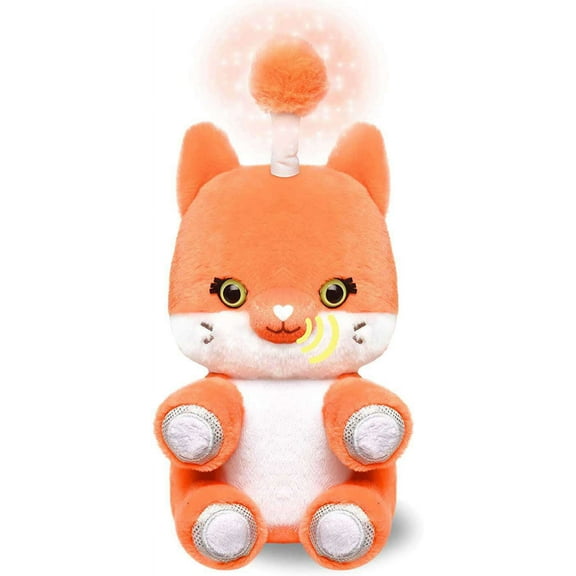 Fuzzible Friends Cubby The Fox Plush Light Up Toy - Works with Compatible Echo Devices for Interactive Activities and Sounds -