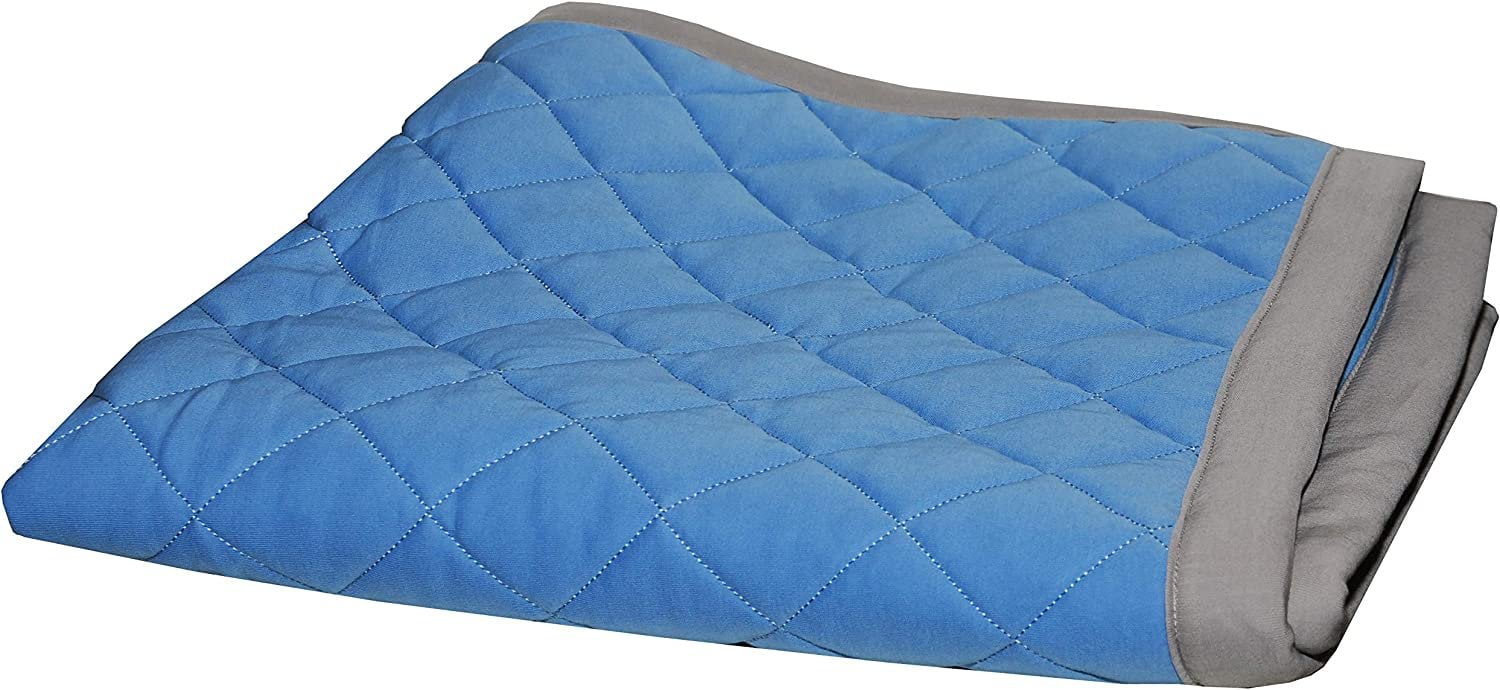 Fuzzies Baby Quilted Thermal Baby Blanket for Boys DoubledSided, Blue