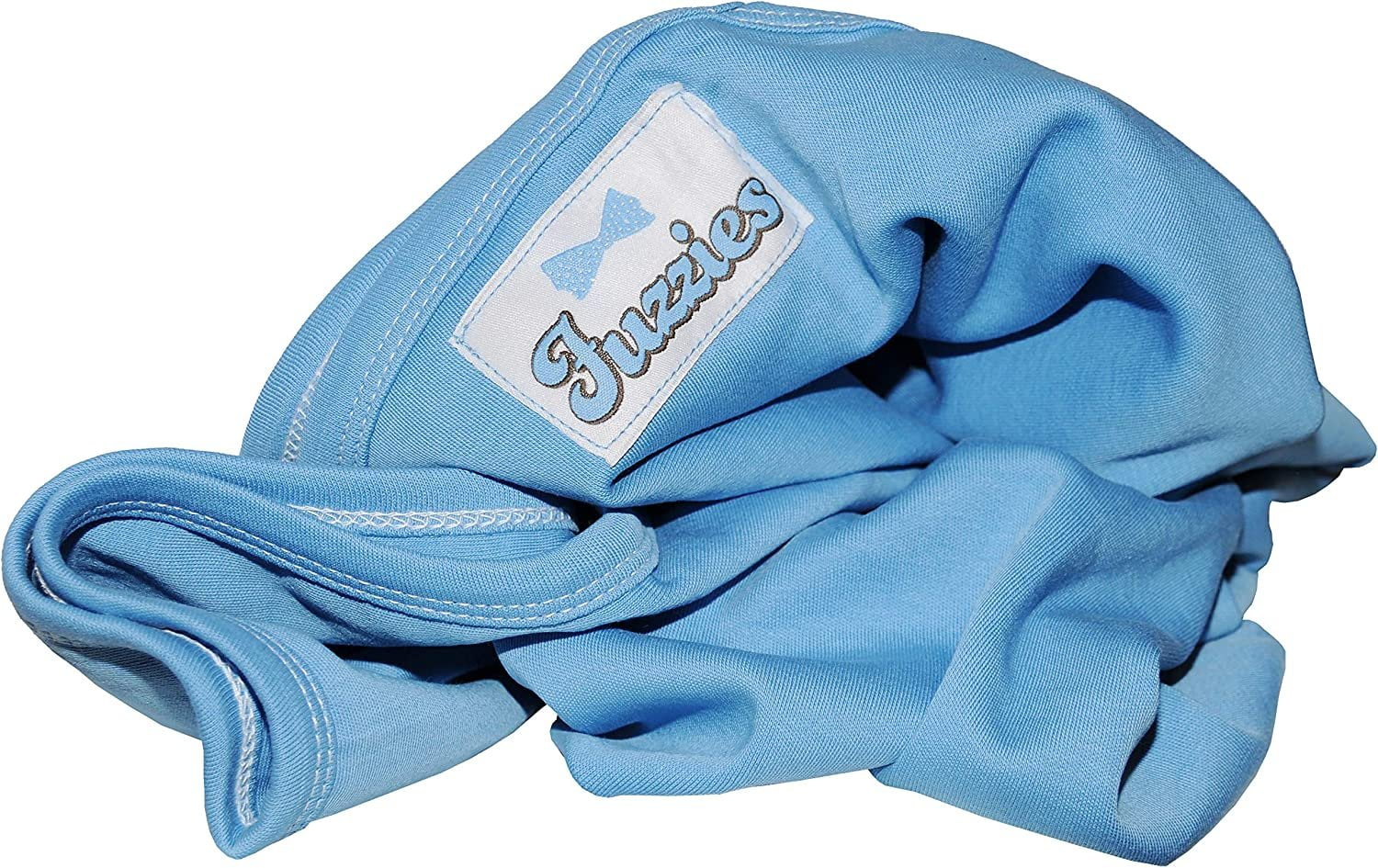 Fuzzies Blue Baby Receiving Blanket for boys Soft Newborn Swaddle Blanket Made From 100 Jersey Knit Cotton Baby Shower Gift 35 x35 inches Walmart