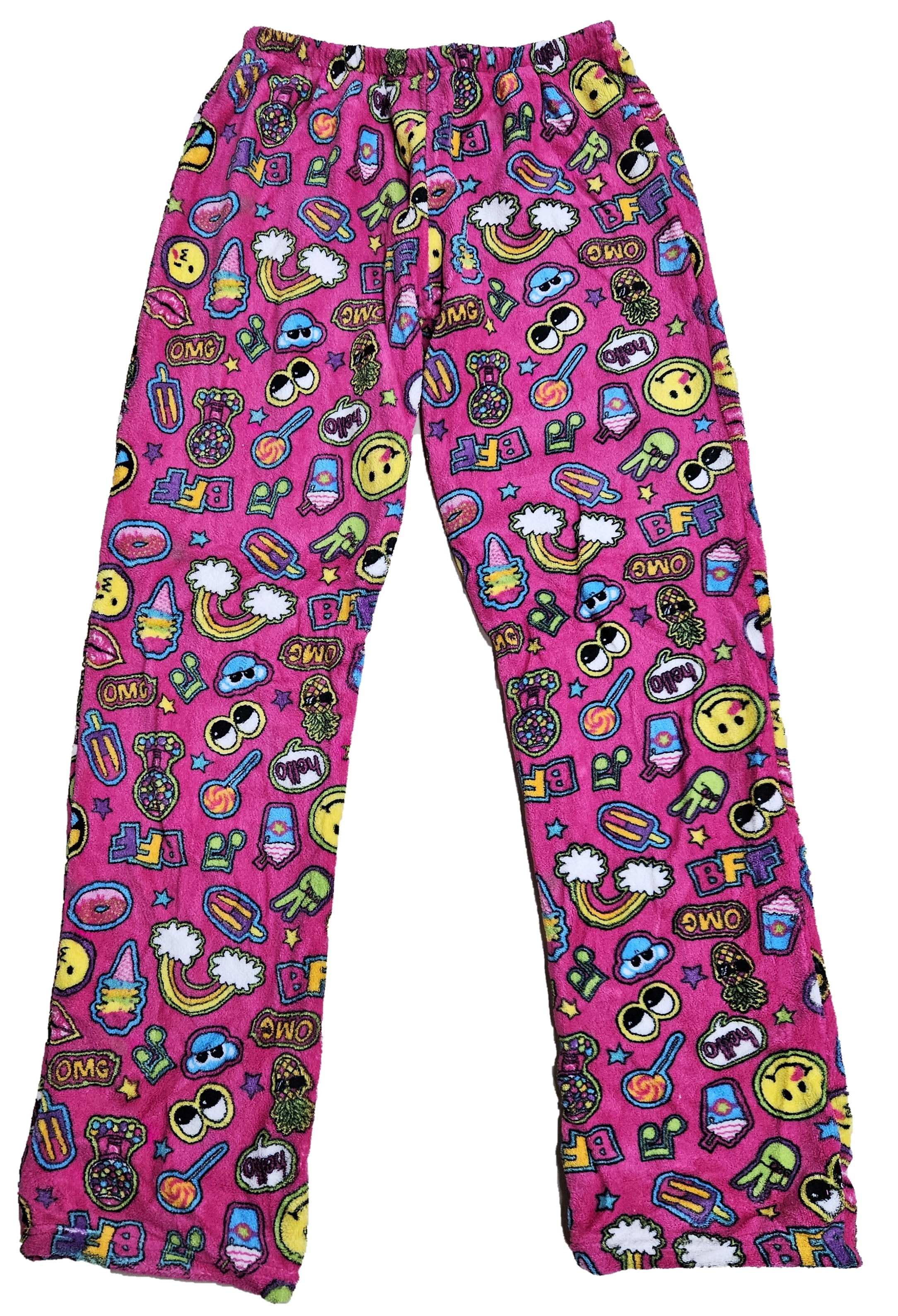 Fuzzies by Confetti Women Pajama Pants Sleepwear Fleece PJ, Junior Small 