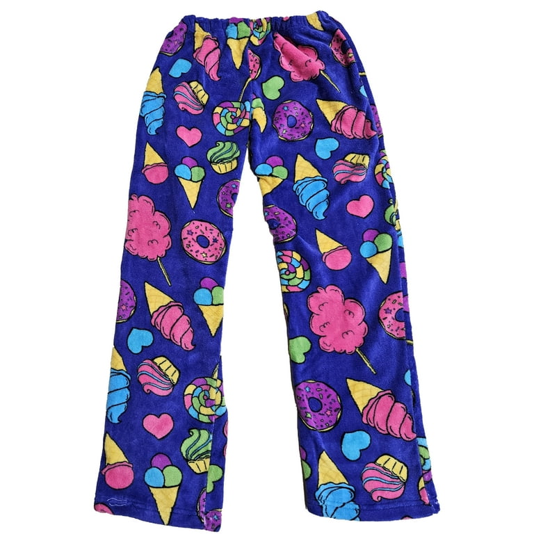 Fuzzies by Confetti Women Pajama Pants Sleepwear Fleece PJ, Junior Small