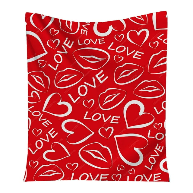 Fuzziest Blanket in The World Blanket Flannel Valentine's Day