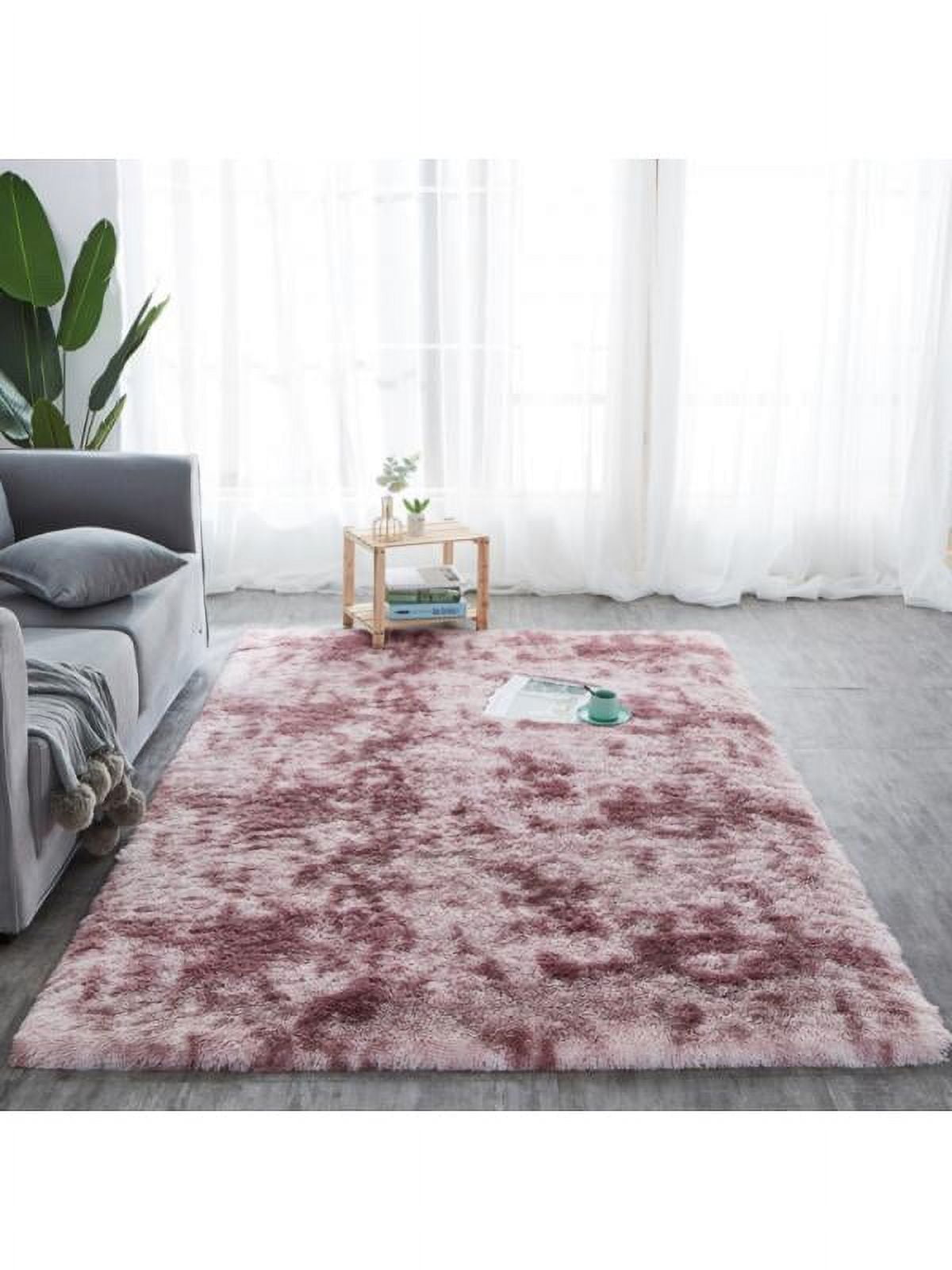 Fuzzy Abstract Area Rugs for Bedroom Living Room Fluffy Shag Fur Rug