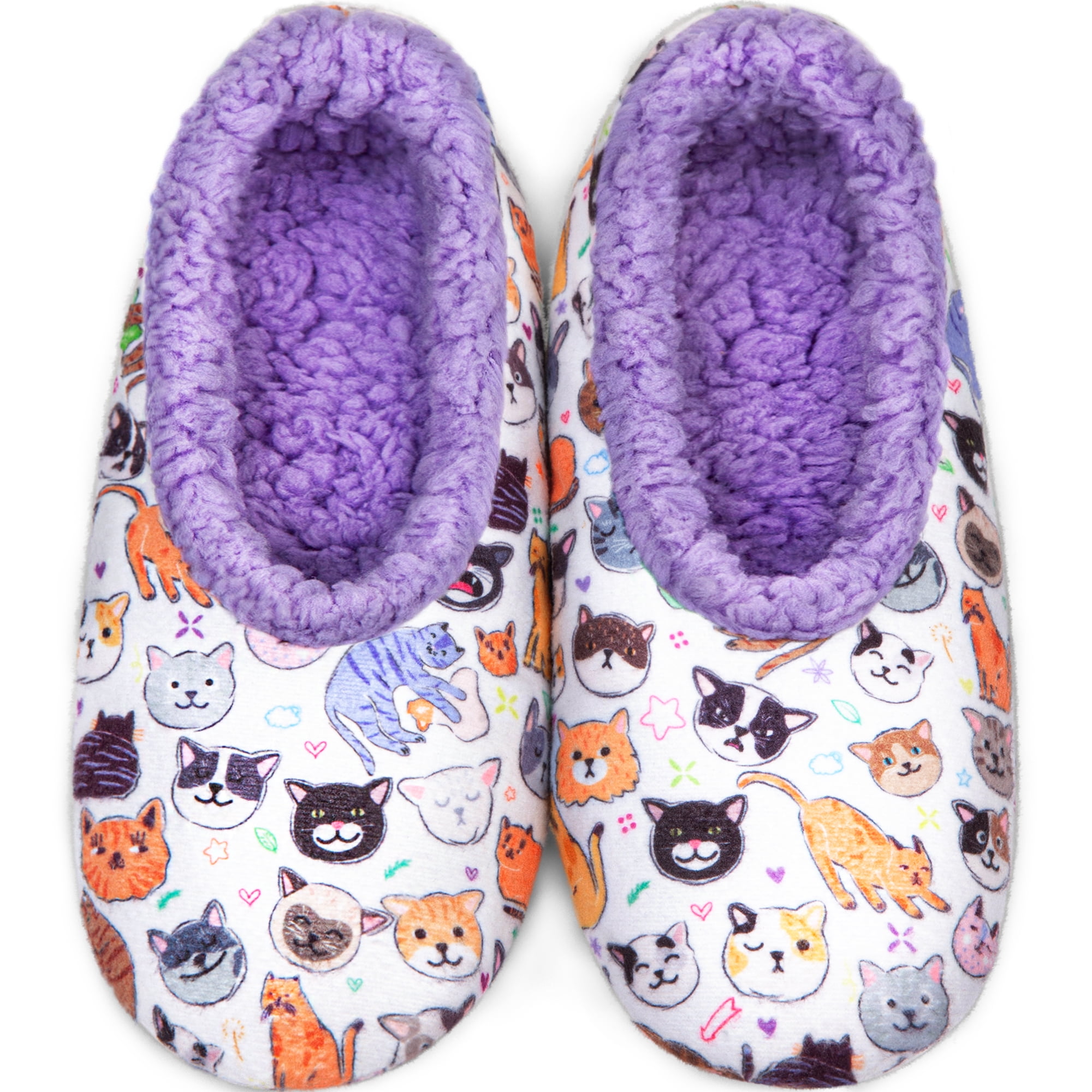 Fuzzy Animal Slippers for Women, Cute Animal House Shoes by -