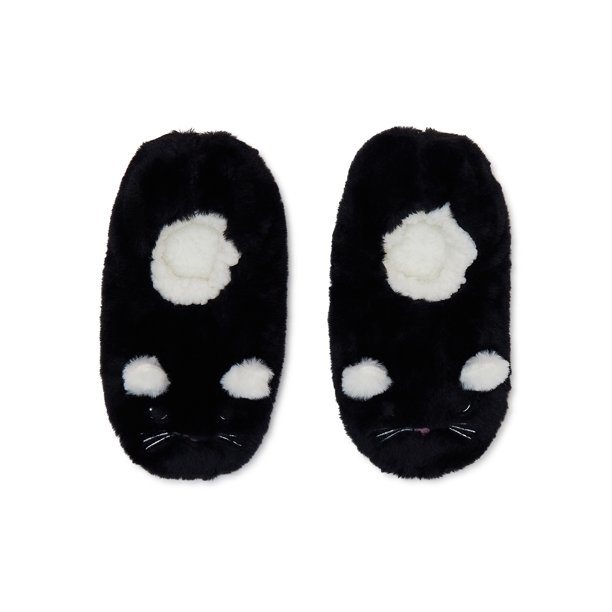 Fuzzy Babba Women's Cat Slipper Socks, 1Pack