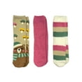 thumbnail image 1 of Fuzzy Babba Women's Cozy Mid-Crew Socks, Bear Mushroom, 3-Pack, Size 4-10, 1 of 6