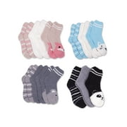 Fuzzy Babba, Women's Critter Popo Cozy Mid-Crew Socks, 12-Pack, Size 4-10
