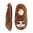 thumbnail image 1 of Fuzzy Babba Women's Embroidered Sloth Slipper Socks, 1-Pack, 1 of 3