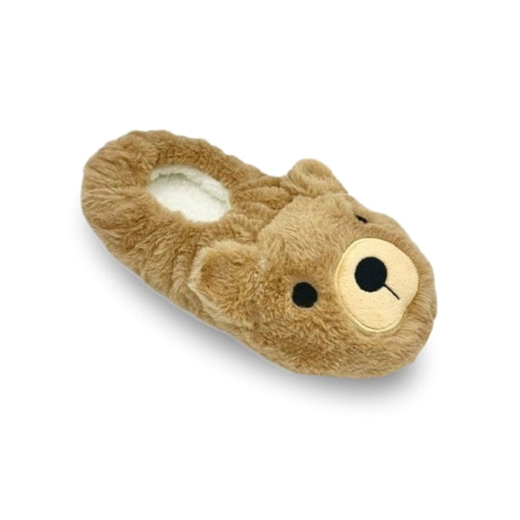 Fuzzy Babba Women's Faux Fur Bear Slipper Socks, 1-Pack, Shoe Sizes 7-9.5