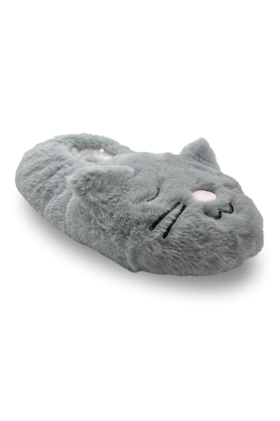 Women's Faux Fur Cat Slipper Socks, 1-Pack, Shoe Sizes 7-9.5