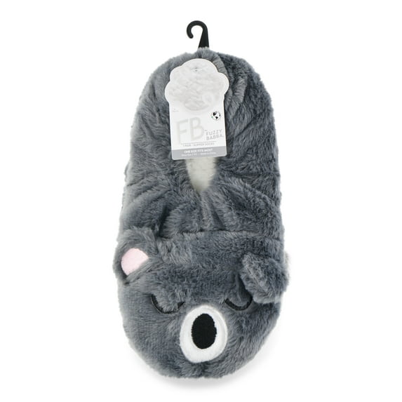 Fuzzy Babba, Women's Faux Fur Koala Slipper Socks, 1-Pack, One Size