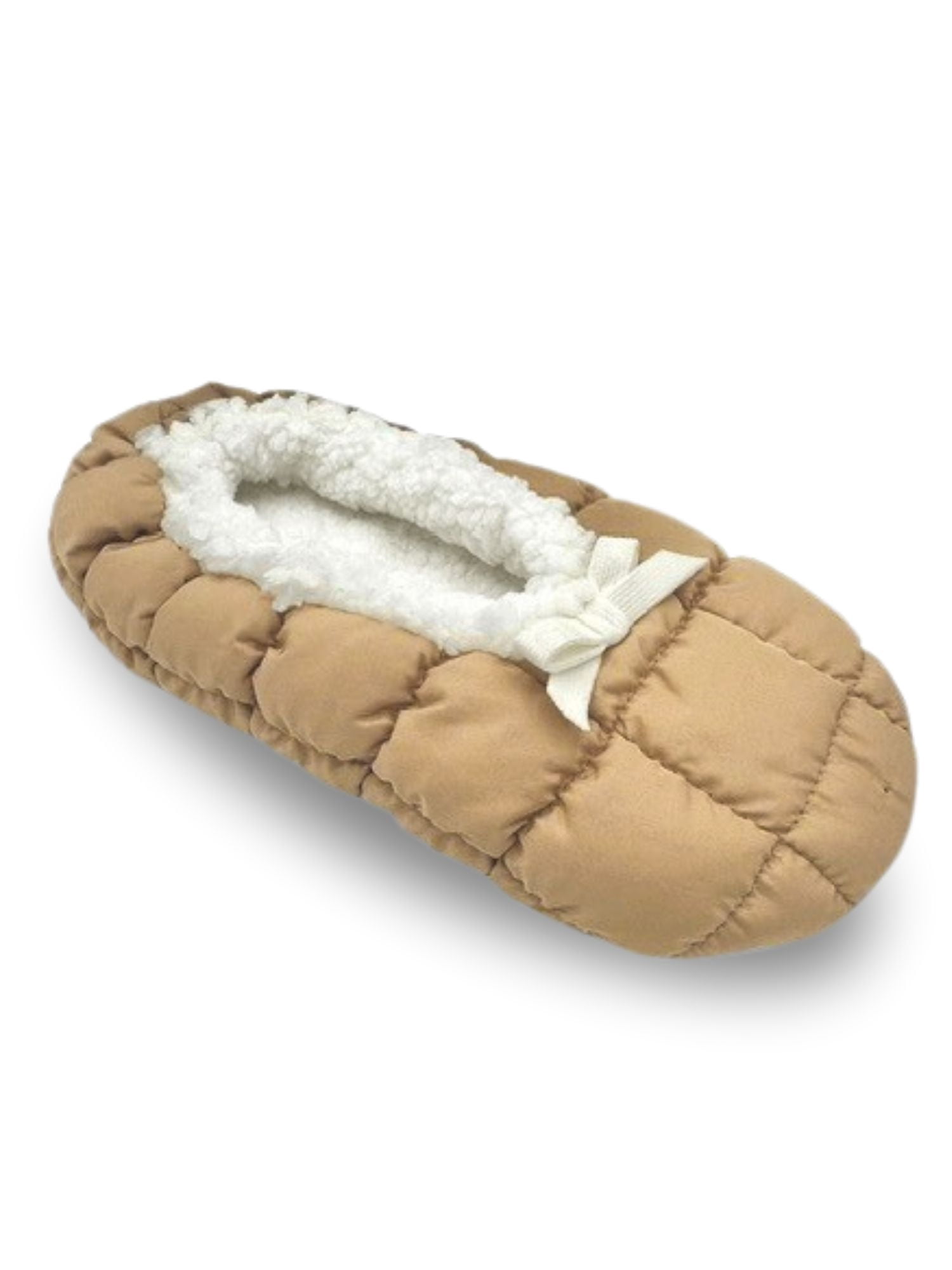 Fuzzy Babba Women’s Puffer Slipper Socks, 1-Pack, Shoe Sizes 7-9.5