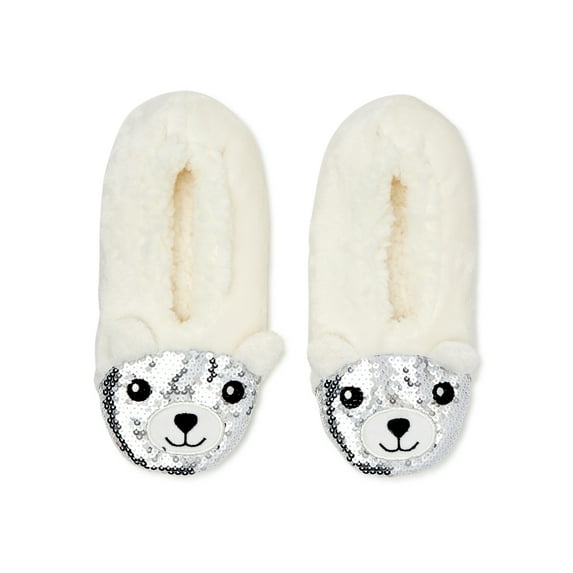 Fuzzy Babba Women's Sequin Slipper Socks