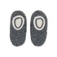 Fuzzy Babba Women's Slipper Socks with Cuffs, 1Pack, Dark Gray