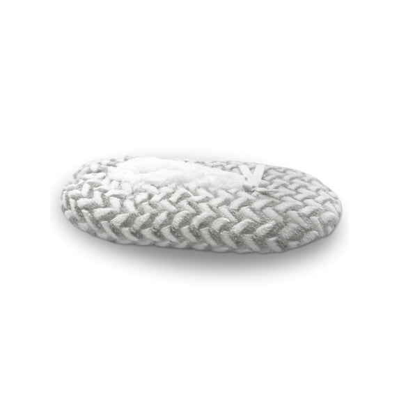 Fuzzy Babba Women's Textured Herringbone Slipper Socks, 1-Pack, Shoe Sizes 7-9.5