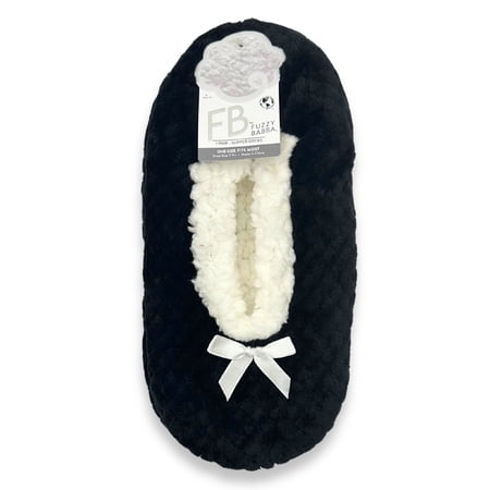 Fuzzy Babba Women's Textured Slipper Socks, 1-Pack, One Size