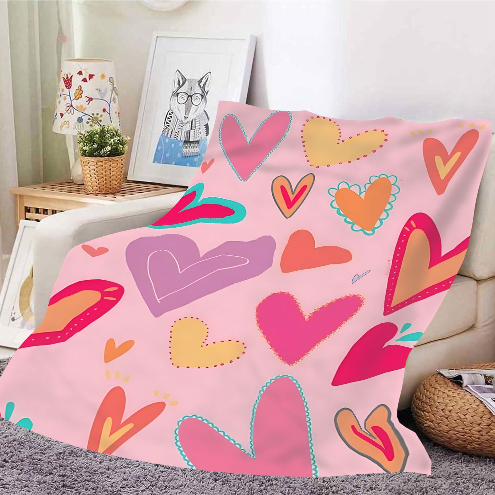 Fuzzy Blankets for Men Wrap Love In Warmth Unwrap The Valentine'S Day