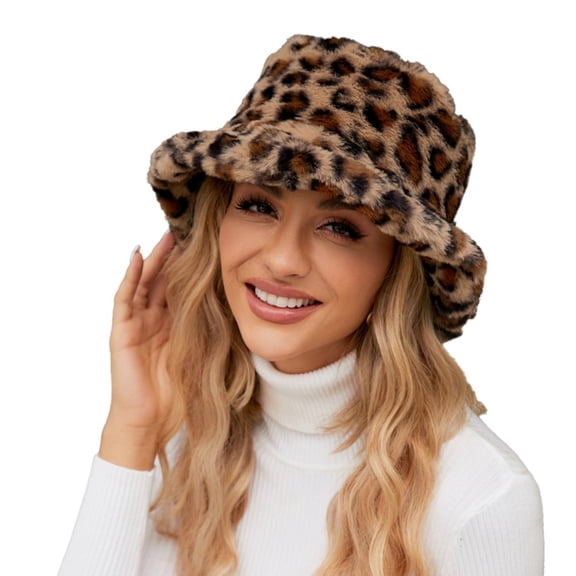 Fuzzy Bucket Hat For Women Superficial Knowledge Bucket Hat Fluffy Warm Soft Winter Fisherman Cap Furry Sun Hat