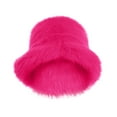 thumbnail image 1 of Fuzzy Bucket Hat! Yigetop Fuzzy Bucket Hat Fashion Warm Winter Hat Fluffy Furry Plush Faux Hats Fishing Hat Bucket Hats for Women 2025 Fluffy Bucket Hat Hot Pink One Size, 1 of 8