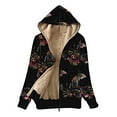 thumbnail image 1 of Fuzzy Cardigan,Womens Fleece Zip Up Jacket,Quilted Jackets for Women,Womens Wool Coat,2023 Winter Clothes for Women,Zip Up Jackets for Women,Long Sleeve Hoodie, 1 of 6