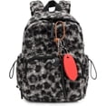 thumbnail image 1 of Fuzzy Cheetah Cute Backpack, Y2k Purse Fleece Chic Bookbag Trendy Aesthetic Coquette Daypack 90s Purse, 1 of 6