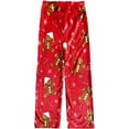 thumbnail image 1 of Fuzzy Christmas Pajama Pants Women Men Flannel Xmas Pjs Pants Pajama Bottom Couples Matching Lounge Family Matching Pajama Costume Christmas Gifts,Red, 1 of 8
