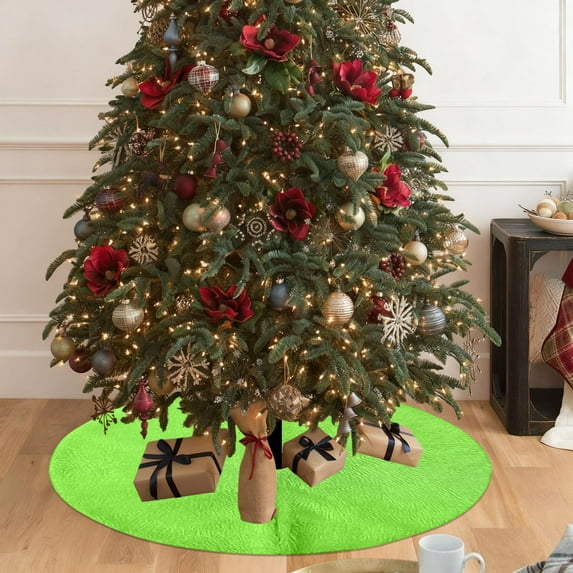 Fuzzy Christmas Tree Skirt Christmas Tree Skirt Plushy Tree Skirt Christmas Tree Space Decoration