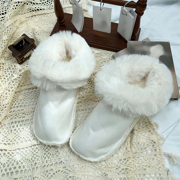 Fuzzy Croc Shoe Liners Winter Warm Detachable Washable Unisex Boot Sock Inserts Thick Pile For Cold Weather Comfort And Cozy Footwear