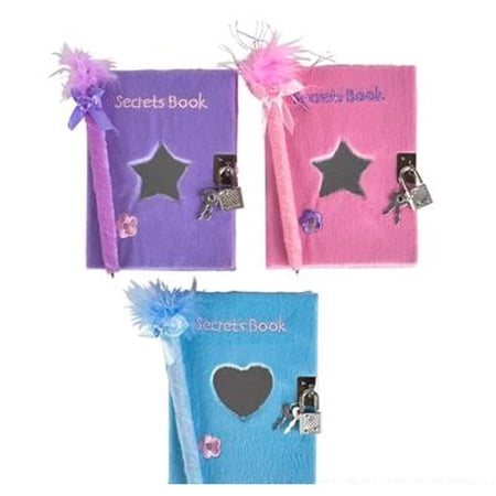 Fuzzy Diary with Lock and Pen (Only Includes 1 - Selected at Random)