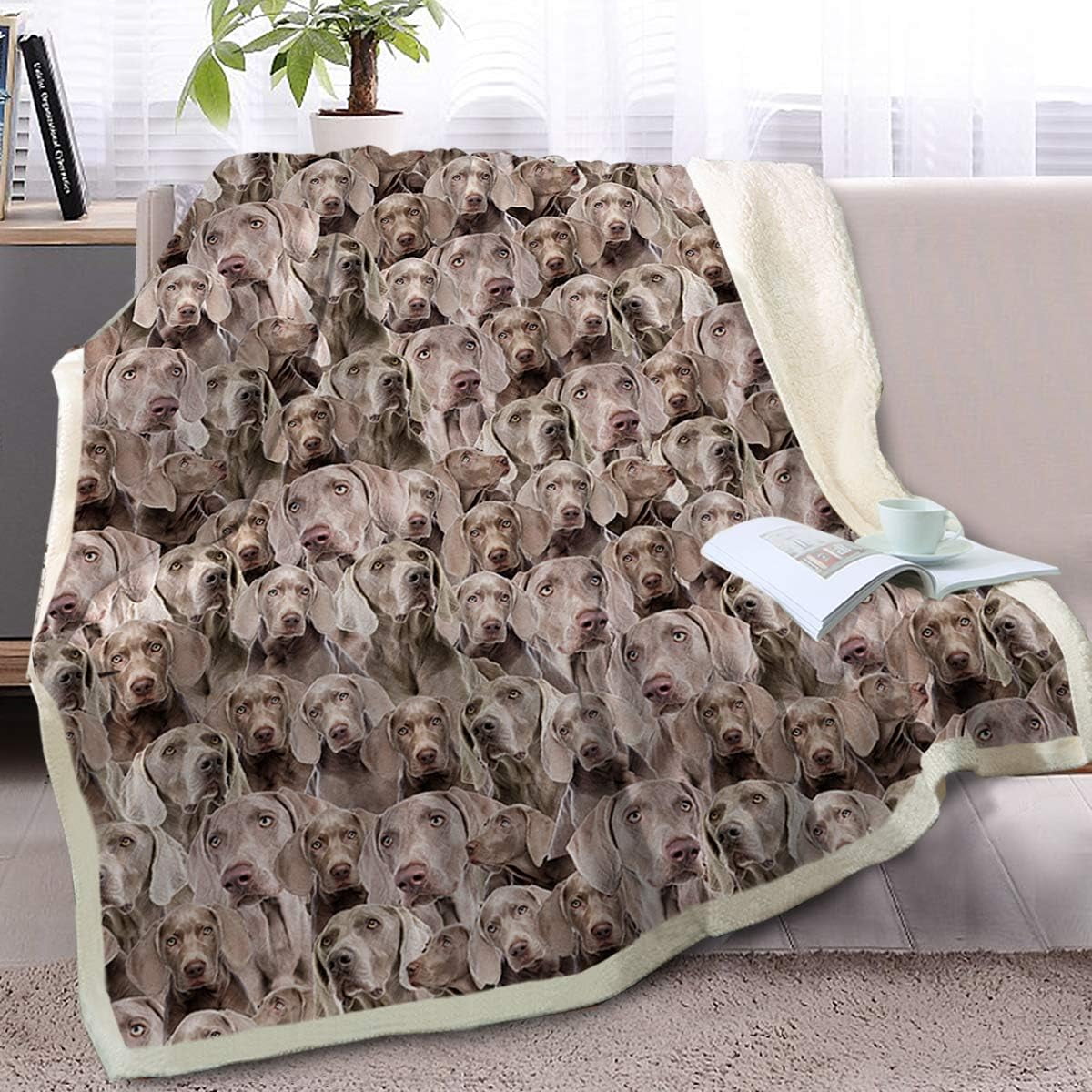 Fluffy Fleece Pet Blanket - Soft & Warm Throw For Dogs & Cats, Machine Washable (Grey, Large 39.4"x47.2")