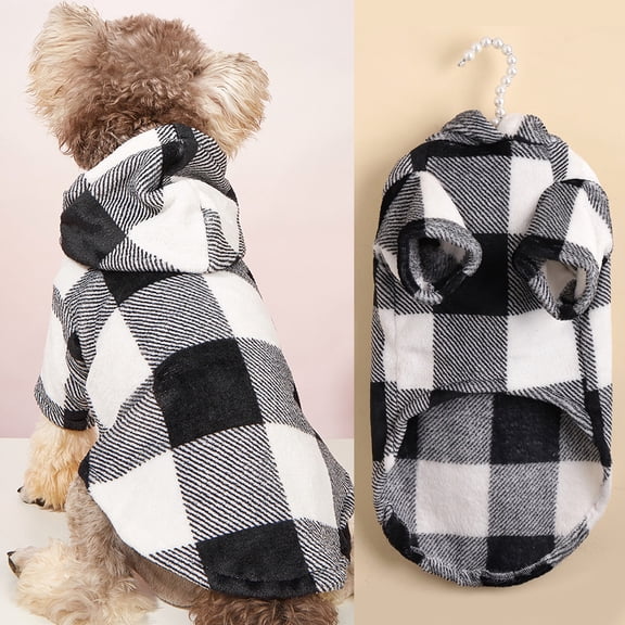 Fuzzy Dog Hoodie Dog Sweater Dog Clothes Warm Soft Cozy Dog Coats Hooded Sweatshirt Fleece Dog Hoodies for Small Medium Large Dogs