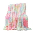 thumbnail image 1 of Fuzzy Faux Fur Throw Blanket Soft Cozy Plush Fuzzy Blanket for Couch Sofa Bed, 1 of 8
