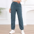 thumbnail image 1 of Fuzzy Fleece Pajama Pants Women Cozy Thermal Lounge Pjs Pant Soft Plush Fluffy Thick Warm Sleepwear,Ribbed Elastic Waist Long Trousers Nightwear,Fall Winter Trendy Clothing, 1 of 7