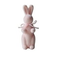 thumbnail image 1 of Fuzzy Flocked Bunny Easter Spring Decor,Easter Bunny Figurine Decor,Standing Spring Foam Rabbit Statue Tabletop Ornament Present for Garden Home Table Office Dining Room Mantle Party Supplies, 1 of 8