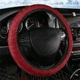 thumbnail image 1 of Fuzzy Fluffy Steering Wheel Cover, Winter Warm Soft Non-Slip Car Steering Wheel Protection Decoration, Universal for Most Cars,Red, 1 of 9