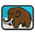 thumbnail image 1 of Fuzzy Fluffy Wooly Mammoth Applique Multi-Color Embroidered Hook & Loop Patch - 3 Inch Medium, 1 of 5