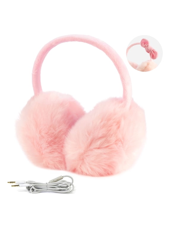 Headphone Earmuffs with Microphone Flamingo Pink, Perfect Gift