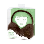 Fuzzy Fones Headphone Earmuffs with Microphone, Puppy, Brown, Perfect Gift