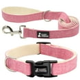 thumbnail image 1 of Fuzzy Friends Rose Hemp Dog Collar. Chemical free, environment friendly, great for sensitive skin or allergies. Made of sustainable hemp with no harsh dyes or chemicals. Hypoallergenic dog collar, 1 of 7