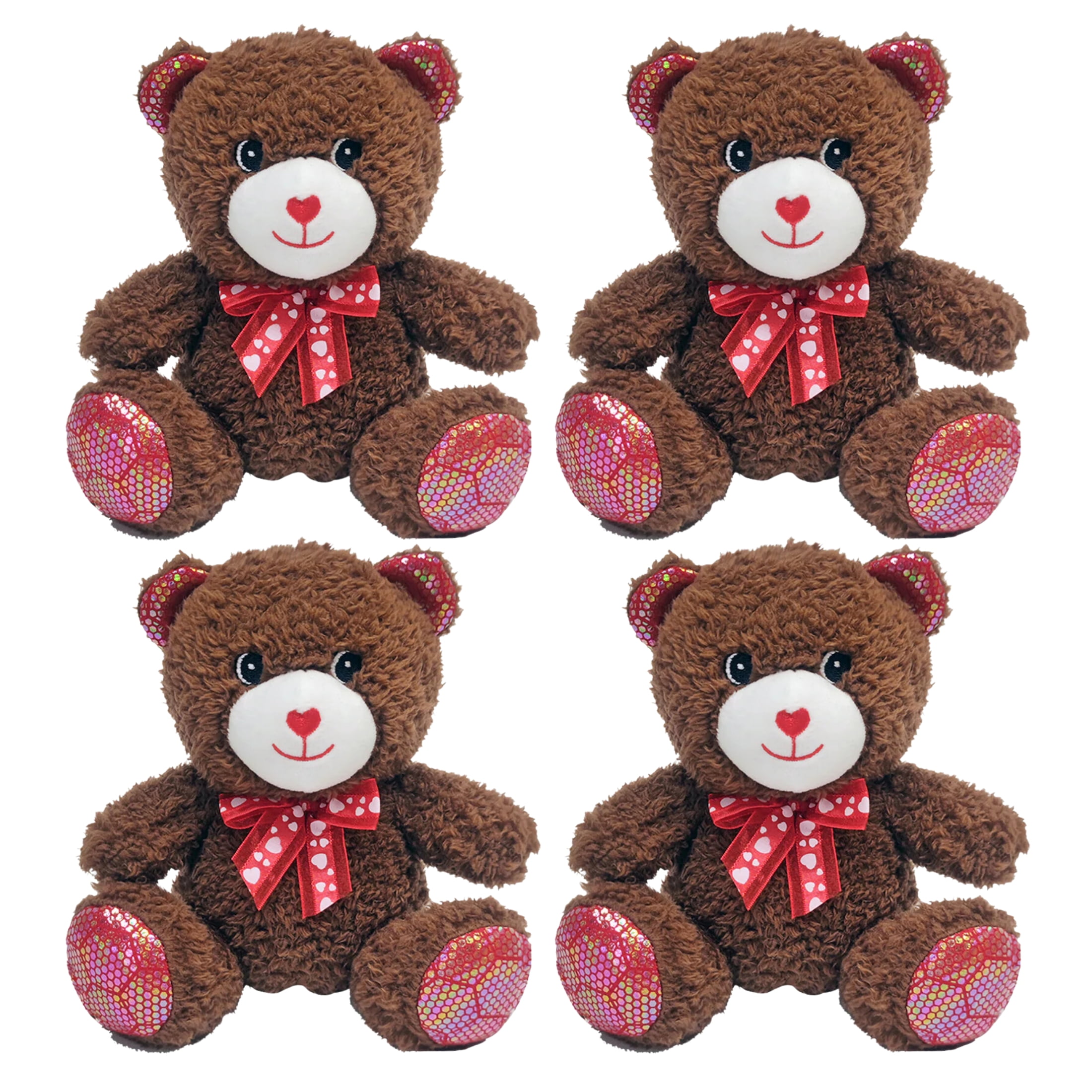 Fuzzy Friends Valentines Chocolate Scented Dark Brown Bears