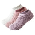 thumbnail image 1 of Fuzzy Grip Socks for Women,Thick Warm Slipper Cozy Fluffy Non Slip Ankle Hospital socks With Grips, 1 of 10