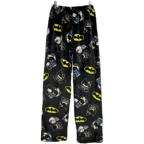 Fuzzy Halloween Pajama Pants for Women, Hello Cartoon Kitty Flannel Plush Pjs Pants Cute Anime Pajamas Bottom Home Lough Pants Sleepwear