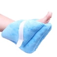 thumbnail image 1 of Fuzzy Heel Cushion Protector Pillows Adjustable Size Blue Pair, 1 of 1