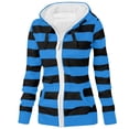 Fuzzy Hooded Coat Winter Coats For Women Ladies Zipper Tops Hoodie