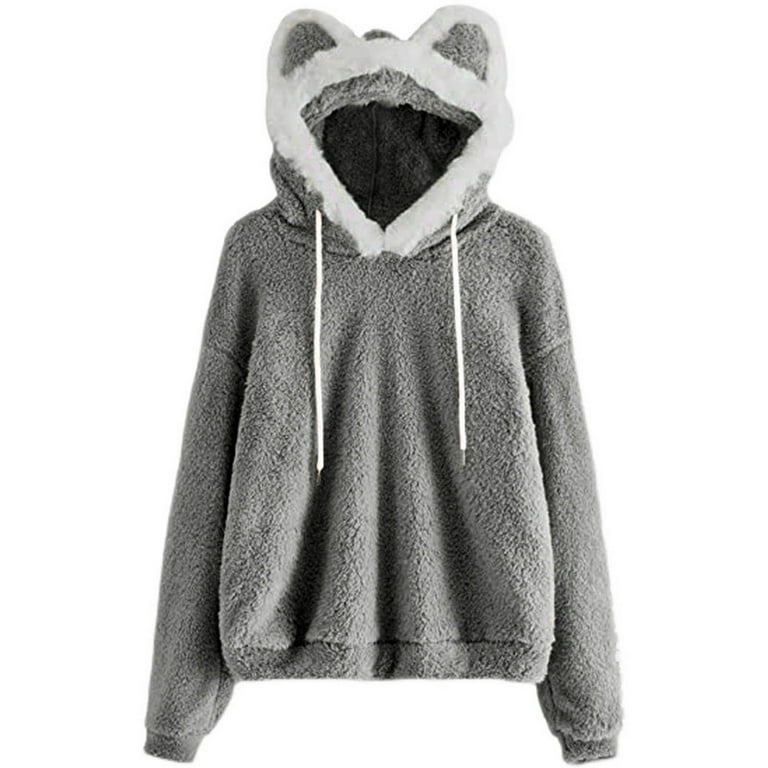 Cute fuzzy sweatshirts store
