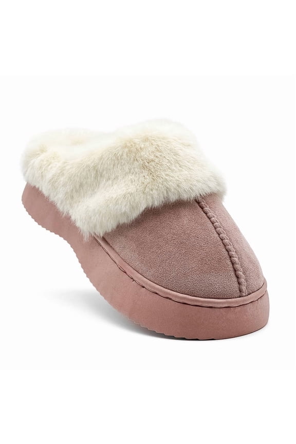 Fuzzy House Slippers for Girls Boys, Kids Soft Plush House Shoes Winter Warm Indoor Outdoor Slippers