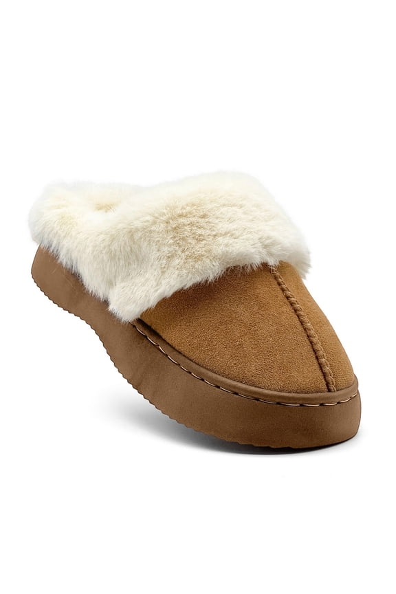 Fuzzy House Slippers for Girls Boys, Kids Soft Plush House Shoes Winter Warm Indoor Outdoor Slippers