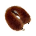 thumbnail image 1 of Fuzzy Neck Scarf for Women Outdoor Solid Color Plush Neck Warmer Soft Cozy Winter Scarf Fall Fashion Accessories Everyday Wear Snap Button Collar Wrap Cold Weather Wear Lightweight, 1 of 3