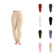 thumbnail image 1 of Fuzzy Pajama Pants for Women 2026 Casual Elastic Waist Tapered Trousers Soft Comfortable Warm Pj Pants with Pockets, 1 of 6